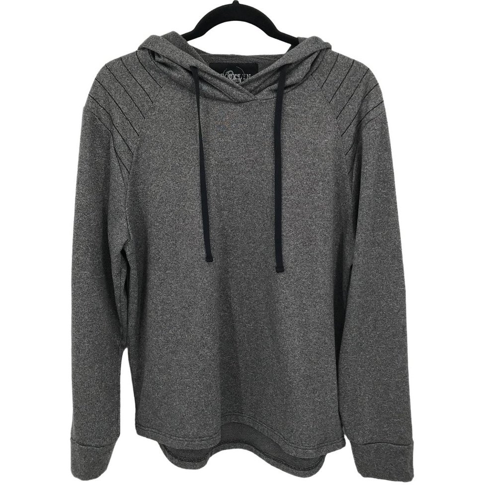 Brooklyn Standard Mens Soft Hooded Pull Over Shirt Size Medium